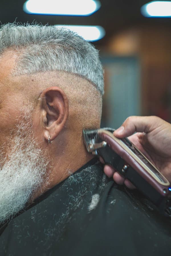 Men's haircut at barbershop in Orlando